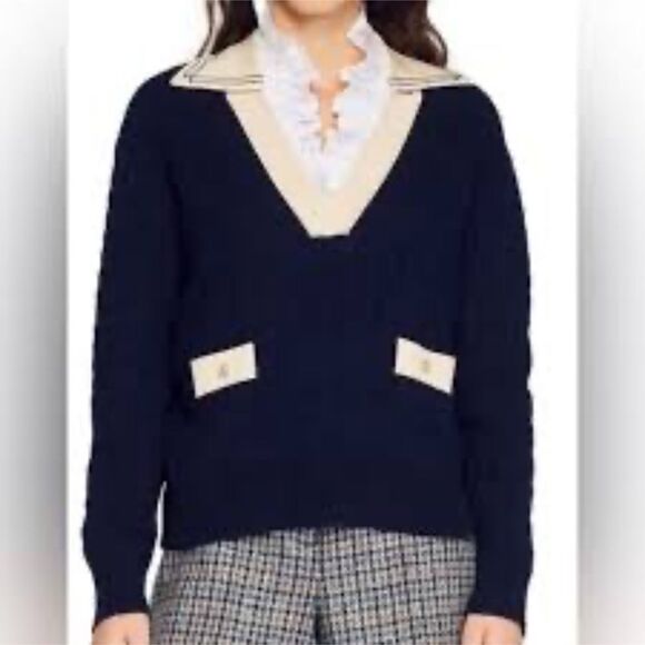 Sandro Nea cable knit jumper sweaterT22